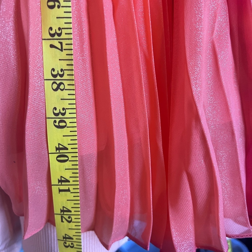 NWT Nanette Lepore pleated sleeveless dress vivid coral size 10 - Picture 12 of 12